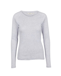 Basic Apparel - ARENSE LANGÆRMET BLUSE GRÅ