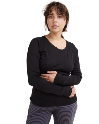 Basic Apparel - ARENSE LANGÆRMET BLUSE SORT