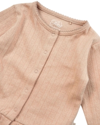 Petit by Sofie Schnoor - PEPLUM CARDIGAN NOUGAT