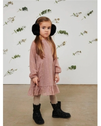 Petit by Sofie Schnoor - KJOLE MED HJERTER GAMMELROSA
