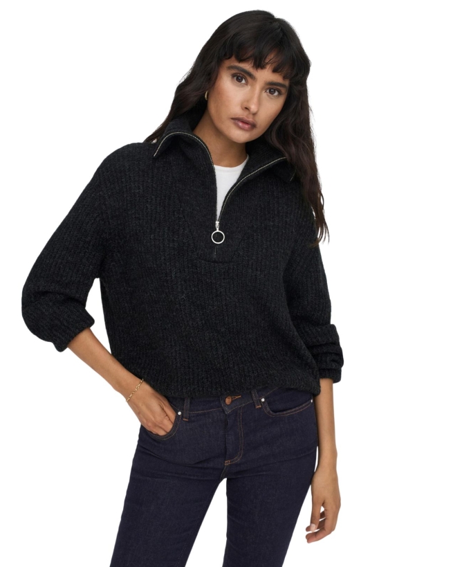 Sort Pullover Queen & Kids - Baker pullover i sort | ONLY | QueenAndKids.dk