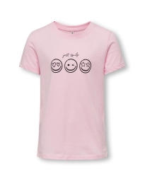 Only Kids - HAPPY T-SHIRT PINK
