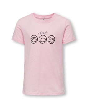 Only Kids - HAPPY T-SHIRT PINK