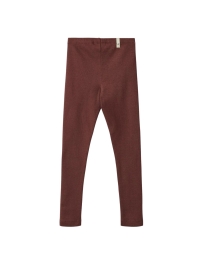 Wheat - RIB LEGGINGS AUBERGINE
