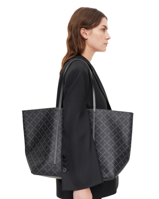 Proportional Vil have køleskab Abigail tote bag i charcoal | by Malene Birger | QueenAndKids.dk