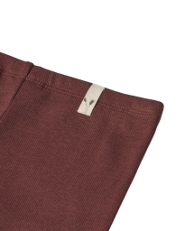 Wheat - RIB LEGGINGS AUBERGINE