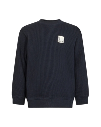Petit by Sofie Schnoor - RIBSTRIKKET SWEATSHIRT NAVY