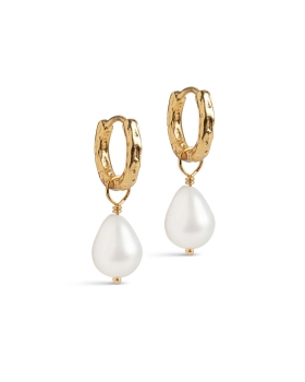 Enamel - SIGNIFICANT PERLE HOOPS GULD