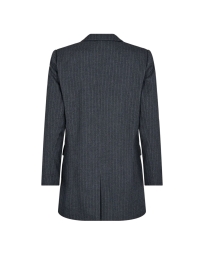 LANG PINSTRIPE BLAZER GRÅ