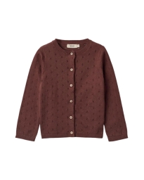 Wheat - MAIA CARDIGAN AUBERGINE
