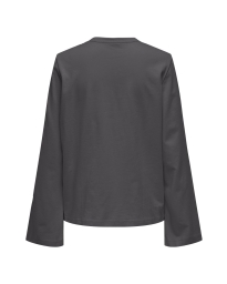 Only - INA SLEEVE BLUSE GRÅBLÅ