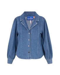 CRAS - AMANDA RHINSTENS DENIM SKJORTE