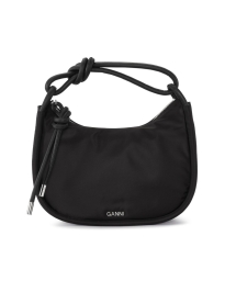 Ganni - KNOT BAGUETTE TASKE SORT