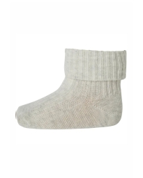 MP Denmark - RIBSTRIKKEDE STRØMPER CREME MELANGE