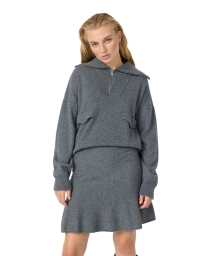 Levete Room - WINNIE 3 PULLOVER MØRKEGRÅ