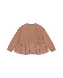 Konges Sløjd - CADDY FLÆSE CARDIGAN BRUN