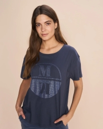 Mos Mosh - VICCI T-SHIRT NAVY