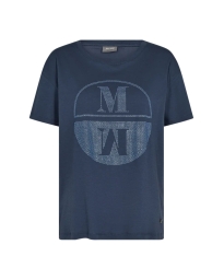 Mos Mosh - VICCI T-SHIRT NAVY