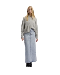 Gestuz - ALPHA CARDIGAN LYSEGRÅ