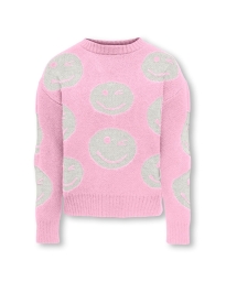 Only Kids - WINK STRIKTRØJE PINK