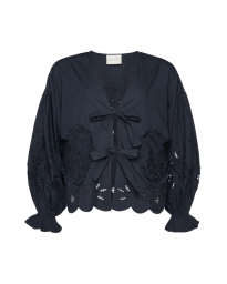 Sissel Edelbo - MAIBRITT ORGANIC BLUSE SORT