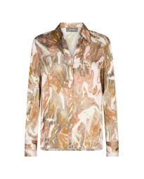 Mos Mosh - LETANA MARBLE SKJORTE BURLWOOD