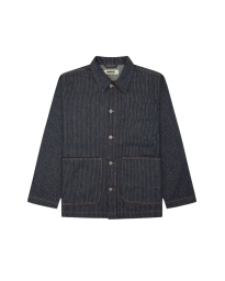Woodbird - Clyde Rail Jakke Navy Og Hvid