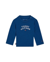 Tommy Hilfiger Kids  - RELAXED LONG SLEEVE T-SHIRT NAVY