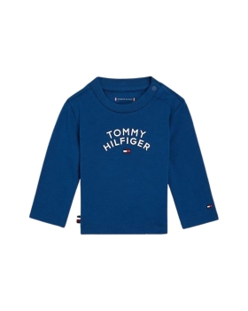 Tommy Hilfiger Kids  - RELAXED LONG SLEEVE T-SHIRT NAVY