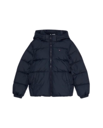 Tommy Hilfiger Kids  - VATTERET JAKKE BLÅ