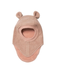 Huttelihut - BALACLAVA EARS SOFT WOOL PLYS ROSE