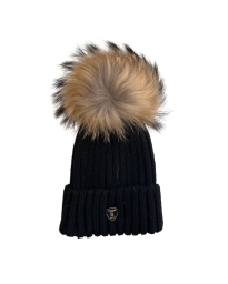 Saki - HAT POM POM SORT NATUR