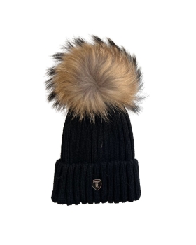 Saki - HAT POM POM SORT NATUR