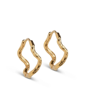 Enamel - HOLLY LARGE HOOPS GULD