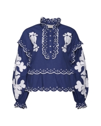 Sissel Edelbo - ALLY ORGANIC BLUSE NAVY