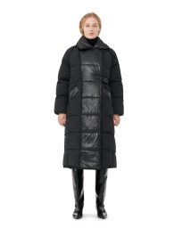 Ganni - OVERSIZED PUFFER FRAKKE SORT