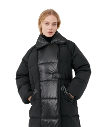 Ganni - OVERSIZED PUFFER FRAKKE SORT