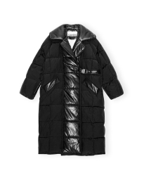 Ganni - OVERSIZED PUFFER FRAKKE SORT