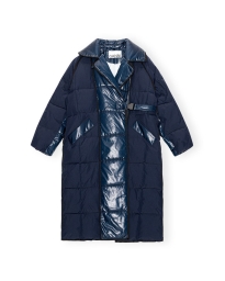 Ganni - OVERSIZED PUFFER FRAKKE NAVY