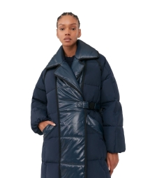 Ganni - OVERSIZED PUFFER FRAKKE NAVY