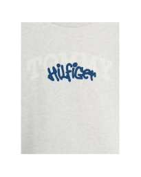 Tommy Hilfiger Kids  - GRAFFITI SMILEY T-SHIRT GRÅ