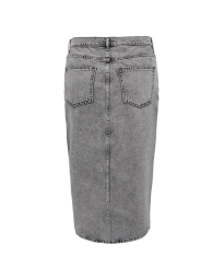 Only - GRY MIDI NEDERDEL GRÅ DENIM