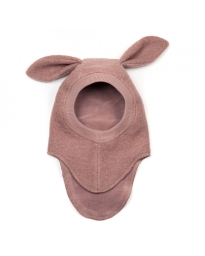 Huttelihut - BALACLAVA EARS WOOL ROSE