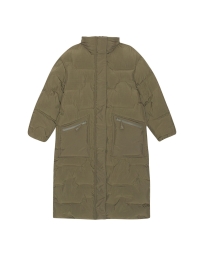 Ganni - SOFT PUFFER OVERSIZED JAKKE GRØN