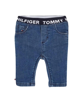 Tommy Hilfiger Kids  - HILFIGER WAISTBAND JEANS DENIM