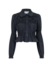 Neo Noir - KELLA STRIPE SKJORTE SORT