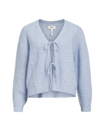 Object - RIB STRIKKET CARDIGAN BLÅ