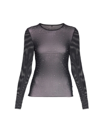 Only - MESH BLUSE MED STEN