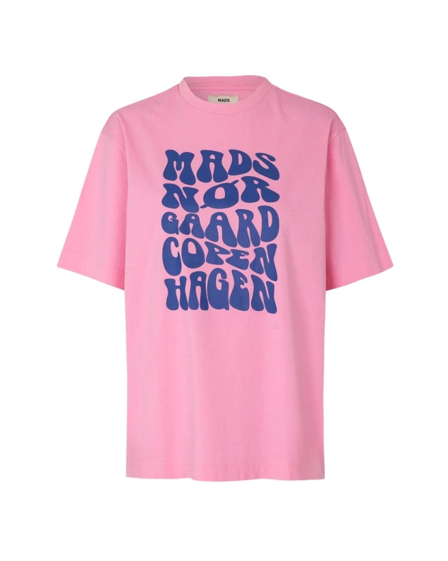 Mads Nørgaard - HEAVY DYE DASSEL T-SHIRT PINK