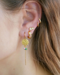 Enamel - FLORA PETIT HOOPS GULD 8MM